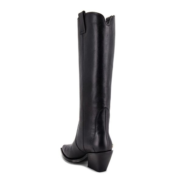 ANINE BING Tall Tania Leather Boots - 39 Black - Picture 3 of 5